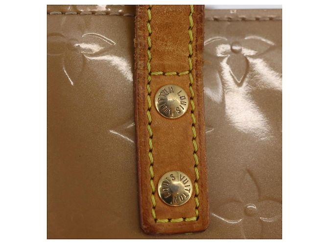 LOUIS VUITTON Borsa a Mano Monogram Vernis Reade PM Noisette M91334 LV Auth bs33919 Nocciola - vista 10