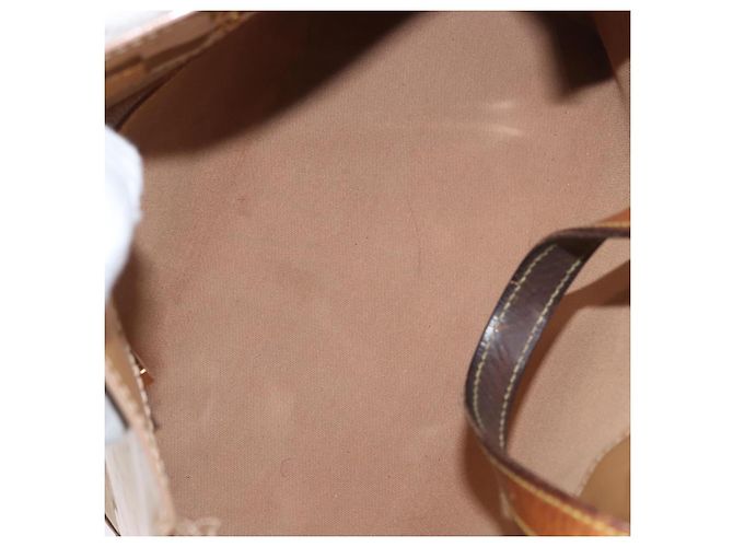 LOUIS VUITTON Borsa a Mano Monogram Vernis Reade PM Noisette M91334 LV Auth bs33919 Nocciola - vista 11