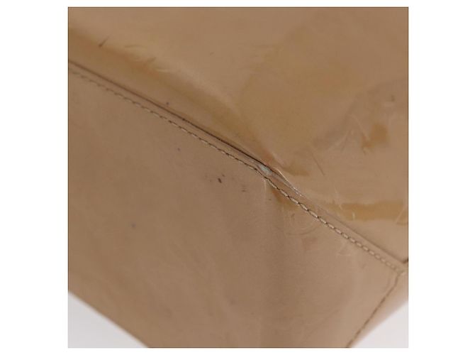 LOUIS VUITTON Borsa a Mano Monogram Vernis Reade PM Noisette M91334 LV Auth bs33919 Nocciola - vista 16