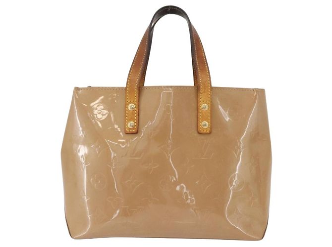 LOUIS VUITTON Borsa a Mano Monogram Vernis Reade PM Noisette M91334 LV Auth bs33919 Nocciola - vista 2