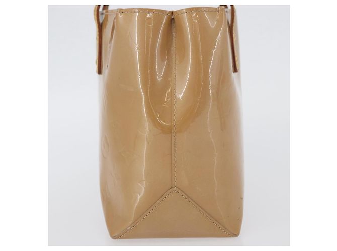 LOUIS VUITTON Borsa a Mano Monogram Vernis Reade PM Noisette M91334 LV Auth bs33919 Nocciola - vista 4