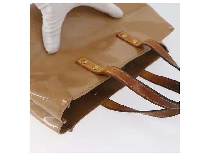 LOUIS VUITTON Borsa a Mano Monogram Vernis Reade PM Noisette M91334 LV Auth bs33919 Nocciola - vista 6