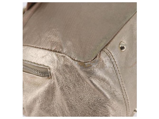 Chloé Borsa a Mano Chloe in Pelle Beige Oro Auth 174575 D'oro - vista 10