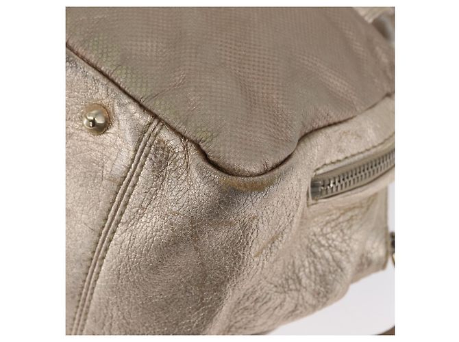 Chloé Borsa a Mano Chloe in Pelle Beige Oro Auth 174575 D'oro - vista 11