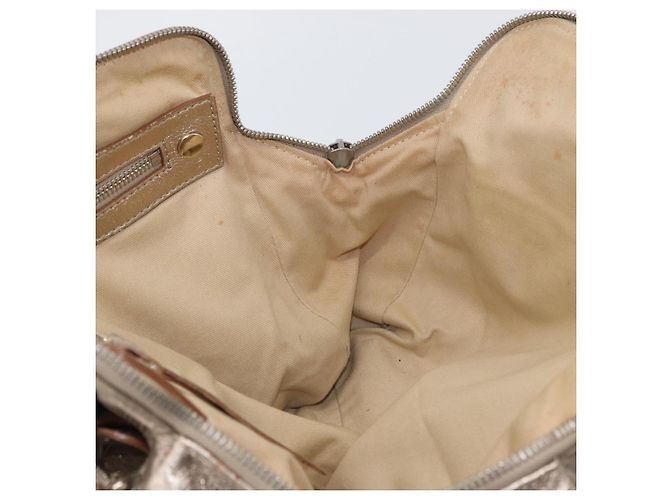 Chloé Borsa a Mano Chloe in Pelle Beige Oro Auth 174575 D'oro - vista 17