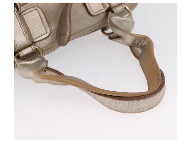 Chloé Borsa a Mano Chloe in Pelle Beige Oro Auth 174575 D'oro - vista 7