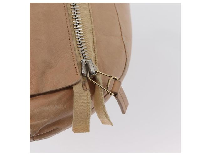 Céline Borsa a mano CELINE in pelle beige dorato Auth 174610 D'oro - vista 14
