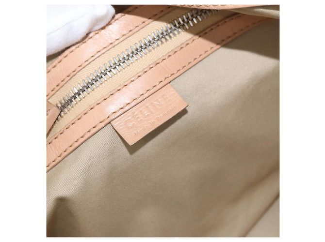 Céline Borsa a mano CELINE in pelle beige dorato Auth 174610 D'oro - vista 16