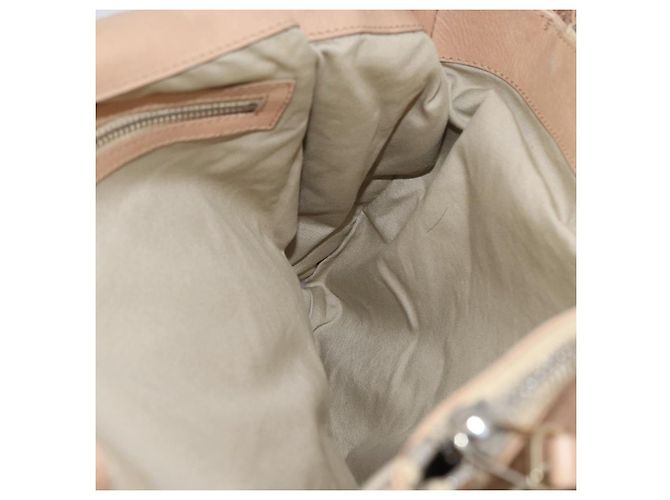 Céline Borsa a mano CELINE in pelle beige dorato Auth 174610 D'oro - vista 18