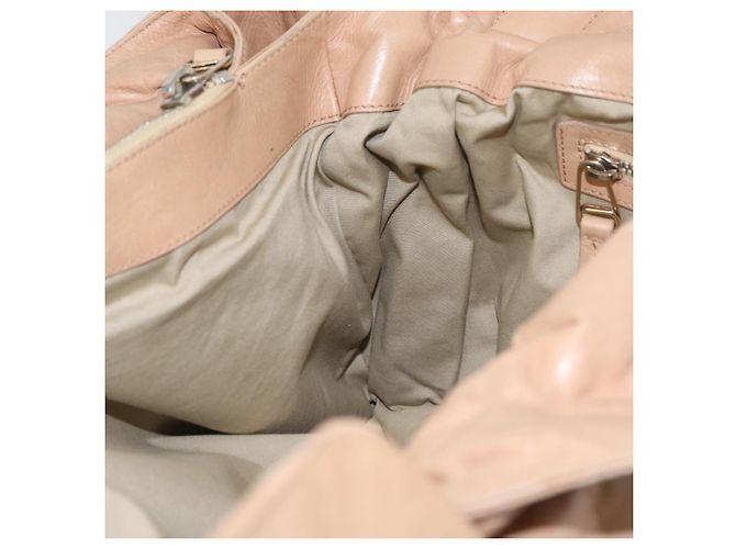 Céline Borsa a mano CELINE in pelle beige dorato Auth 174610 D'oro - vista 19