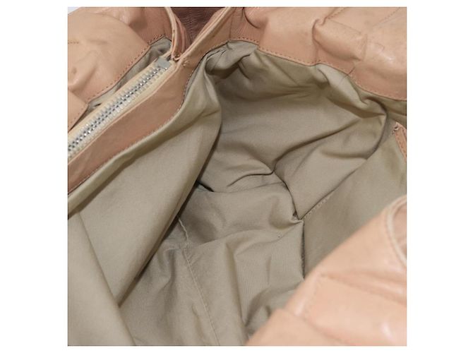 Céline Borsa a mano CELINE in pelle beige dorato Auth 174610 D'oro - vista 22
