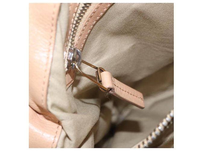 Céline Borsa a mano CELINE in pelle beige dorato Auth 174610 D'oro - vista 25