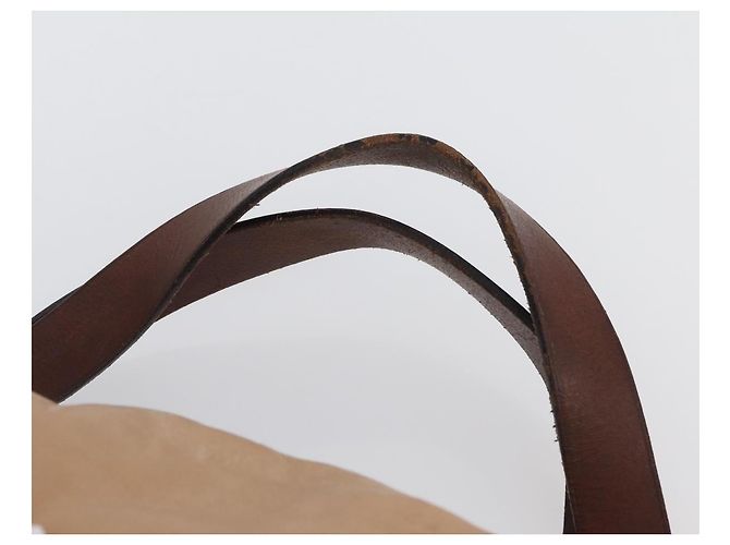 Céline Borsa a mano CELINE in pelle beige dorato Auth 174610 D'oro - vista 8
