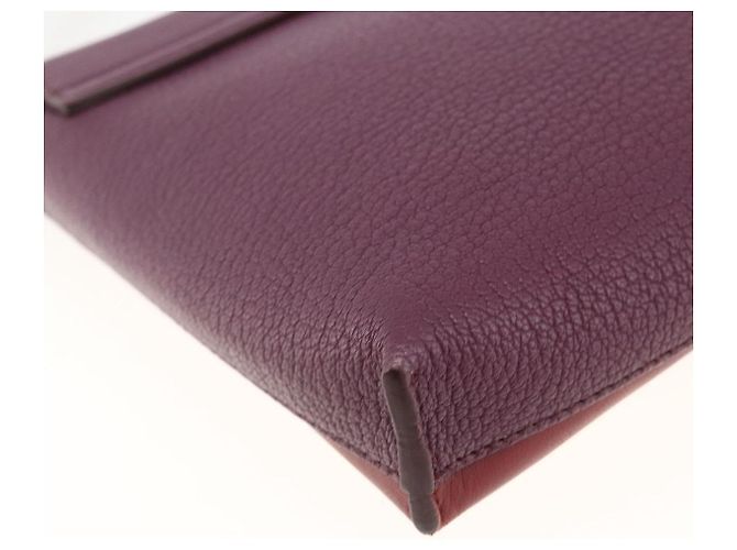 Chloé Borsa a spalla in pelle Chloe con catena rossa e oro Auth ka3046A Rosso D'oro - vista 13