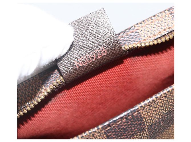 LOUIS VUITTON Make-up Tasche Damier Ebene N51982 LV Auth ARZ687A - Ansicht 12
