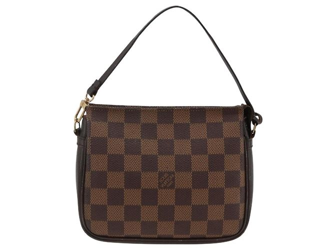 LOUIS VUITTON Make-up Tasche Damier Ebene N51982 LV Auth ARZ687A - Ansicht 13