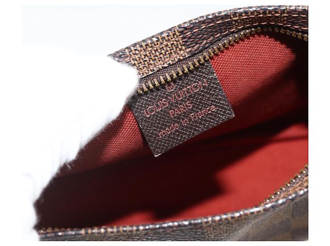 LOUIS VUITTON Make-up Tasche Damier Ebene N51982 LV Auth ARZ687A - Ansicht 18