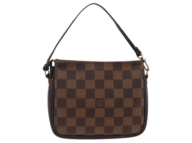 LOUIS VUITTON Make-up Tasche Damier Ebene N51982 LV Auth ARZ687A - Ansicht 2