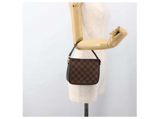 LOUIS VUITTON Make-up Tasche Damier Ebene N51982 LV Auth ARZ687A - Ansicht 21