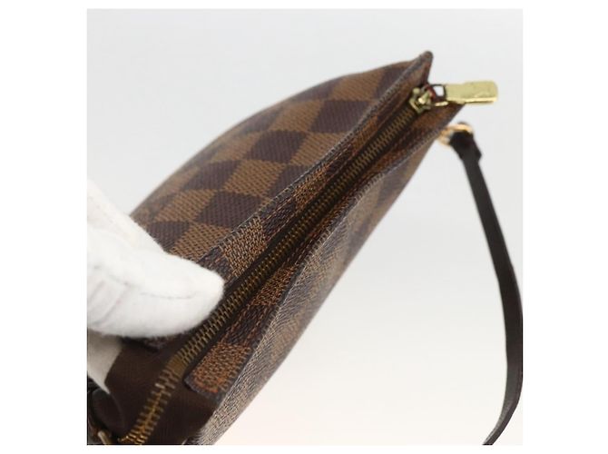 LOUIS VUITTON Make-up Tasche Damier Ebene N51982 LV Auth ARZ687A - Ansicht 6