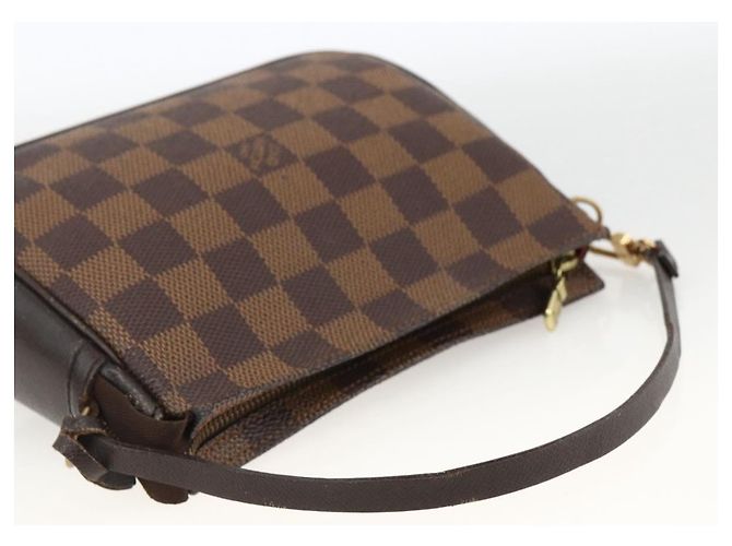 LOUIS VUITTON Make-up Tasche Damier Ebene N51982 LV Auth ARZ687A - Ansicht 7