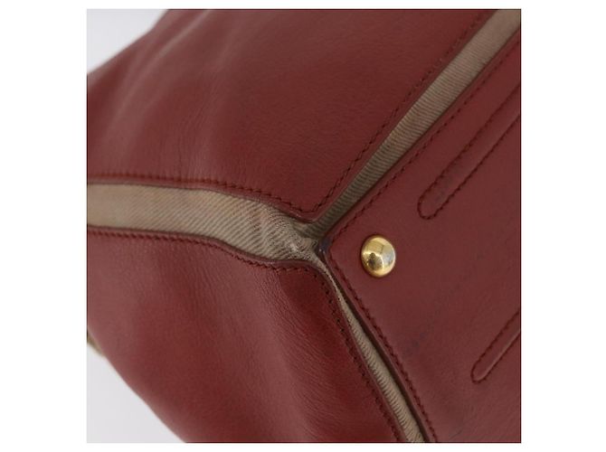 SAINT LAURENT Muse Borsa a Mano in Pelle Rossa Oro Auth BSZ046 Rosso D'oro - vista 12