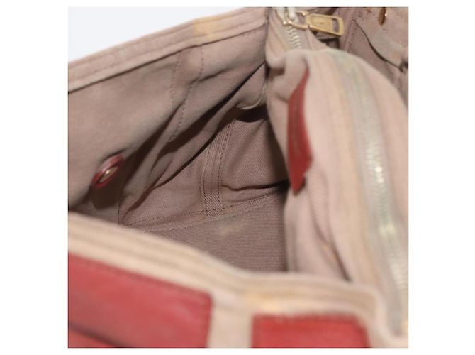 SAINT LAURENT Muse Borsa a Mano in Pelle Rossa Oro Auth BSZ046 Rosso D'oro - vista 18