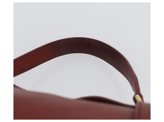 SAINT LAURENT Muse Borsa a Mano in Pelle Rossa Oro Auth BSZ046 Rosso D'oro - vista 8