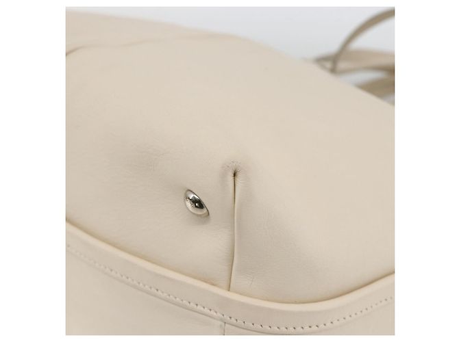 Borsa a mano in pelle Salvatore Ferragamo 2 in 1 Bianco Argento Auth ka3096A - vista 14