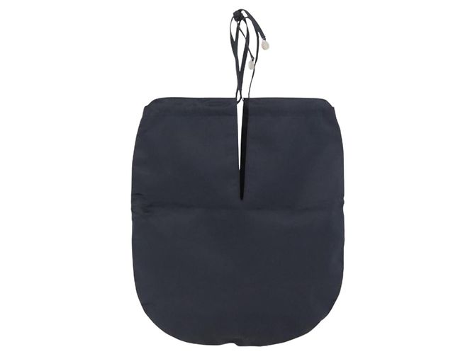 CHANEL Borsa a cordoncino Borsa in Raso Blu Navy CC Auth bs33901 - vista 3