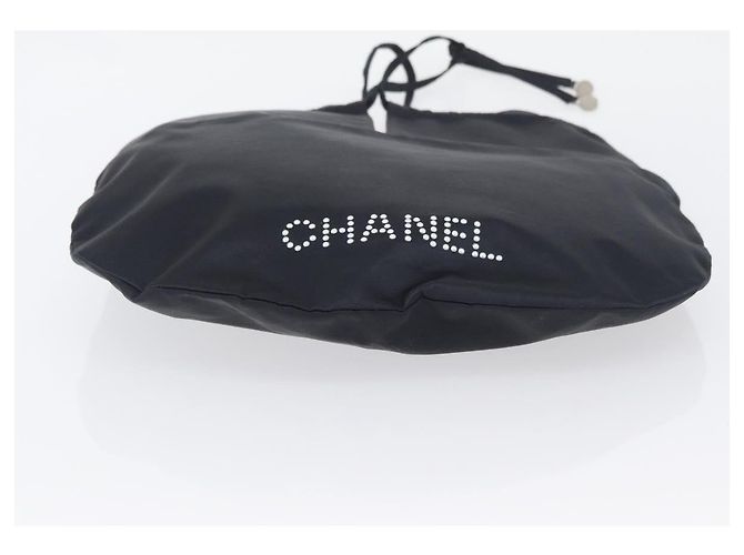 CHANEL Borsa a cordoncino Borsa in Raso Blu Navy CC Auth bs33901 - vista 9