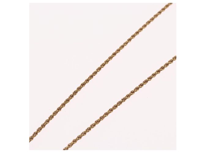 Collana Christian Dior metallo tono oro Auth BA11472 - vista 13