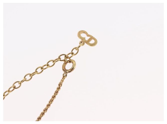 Collana Christian Dior metallo tono oro Auth BA11472 - vista 16