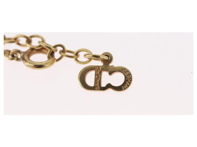 Collana Christian Dior metallo tono oro Auth BA11472 - vista 17