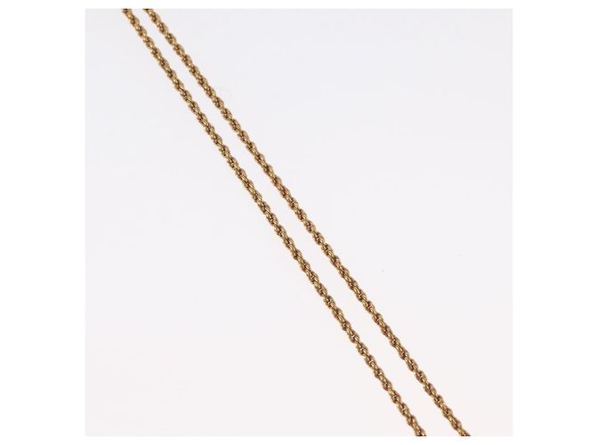 Collana Christian Dior metallo tono oro Auth BA11472 - vista 6