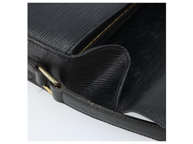 LOUIS VUITTON Borsa a Spalla Epi Saint Cloud GM Nera M52192 LV Auth ep13697 Nero - vista 20