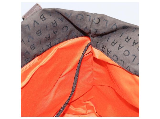 Bulgari BVLGARI Schultertasche aus Canvas Braun Silber Authentisch bs33988 - Ansicht 18