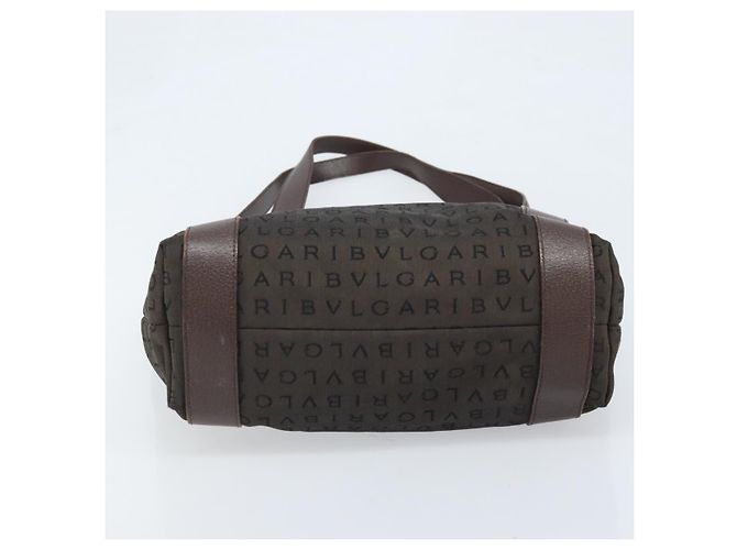 Bulgari BVLGARI Schultertasche aus Canvas Braun Silber Authentisch bs33988 - Ansicht 5