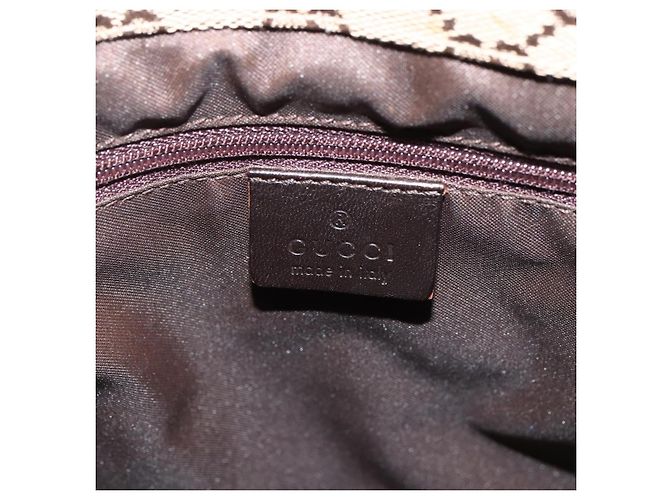 Borsa a mano GG Canvas Bamboo Gucci Nylon Beige Argento 002 1016 Auth BSZ113 - vista 14