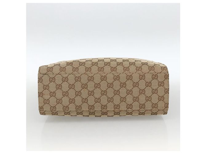 Borsa a mano GG Canvas Bamboo Gucci Nylon Beige Argento 002 1016 Auth BSZ113 - vista 9