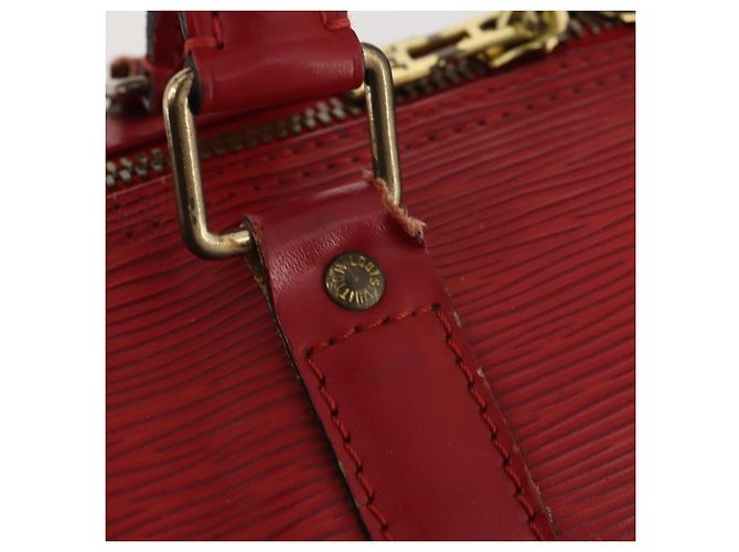 LOUIS VUITTON Epi Keepall 50 Borsa Boston Rossa M42967 LV Auth hk3568 Rosso - vista 10