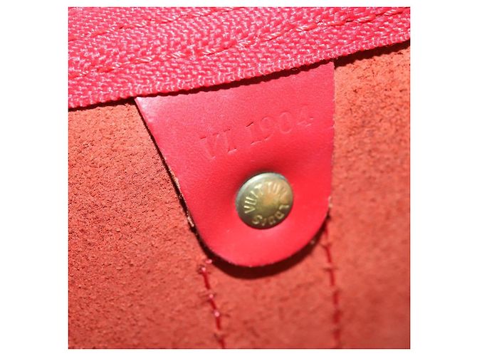LOUIS VUITTON Epi Keepall 50 Borsa Boston Rossa M42967 LV Auth hk3568 Rosso - vista 12