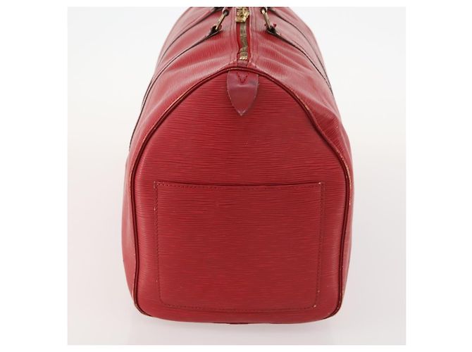 LOUIS VUITTON Epi Keepall 50 Borsa Boston Rossa M42967 LV Auth hk3568 Rosso - vista 3
