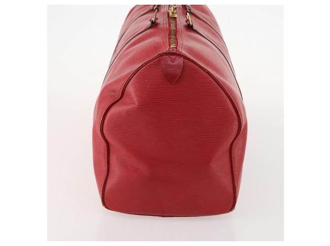 LOUIS VUITTON Epi Keepall 50 Borsa Boston Rossa M42967 LV Auth hk3568 Rosso - vista 4