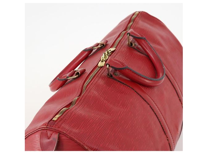 LOUIS VUITTON Epi Keepall 50 Borsa Boston Rossa M42967 LV Auth hk3568 Rosso - vista 6