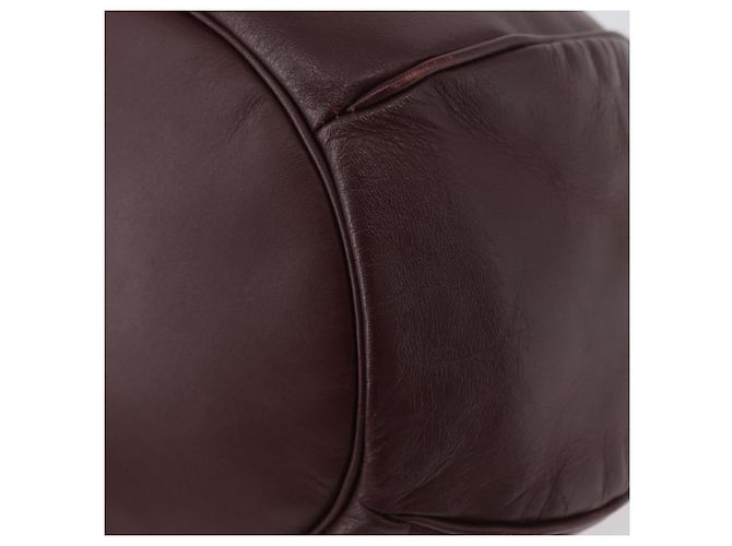 CARTIER Borsa a Spalla Must Line in Pelle Bordeaux Oro Auth BSZ197 D'oro Bordò - vista 11