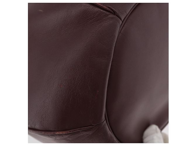 CARTIER Borsa a Spalla Must Line in Pelle Bordeaux Oro Auth BSZ197 D'oro Bordò - vista 12