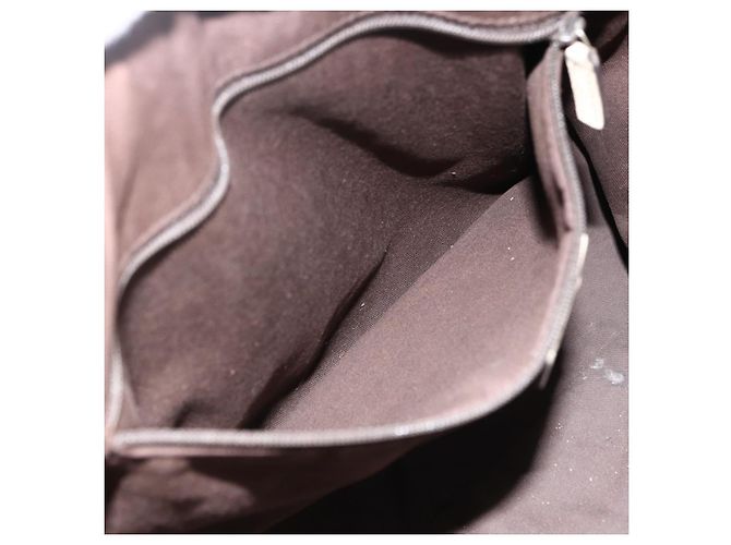 Borsa Tote Abbey GG Canvas Gucci Beige Oro 141472 Auth ARZ280 D'oro - vista 19