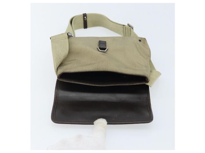 Borsa a tracolla GUCCI in tela beige argento 92543 Auth bs33907 - vista 17
