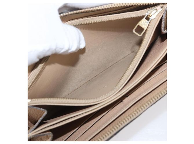 Cartera Larga Zippy Empreinte LOUIS VUITTON Beige M61866 LV Auth bs33946 - vista 11